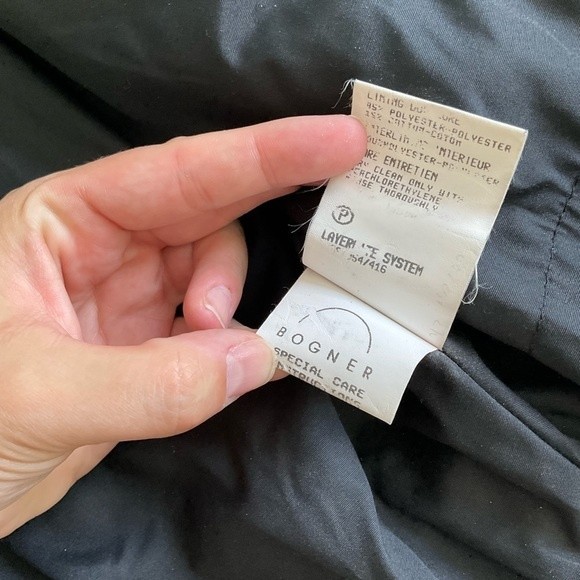 VTG Bogner Suede Embroidered Women’s Belted Ski Jacket Black Red 80s/90s Vintage - Picture 11 of 12